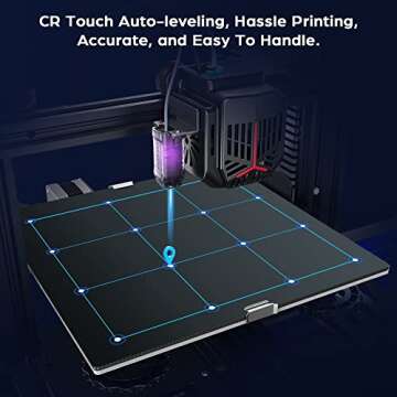 Creality Ender 3 Neo 3D Printer with CR Touch Auto Bed Leveling Kit and Full-Metal Extruder Carborundum Glass Resume Printing Function Silent Mainboard 8.66x8.66x9.84 inch