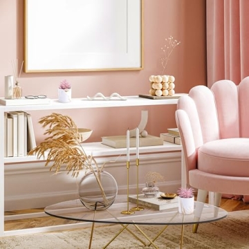 Der Rose Mini Faux Succulent Plants for Home Office Decor