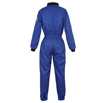 Haorugut Women's Astronaut Adult Space Costume Jumpsuit