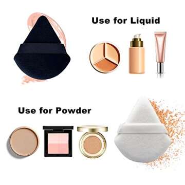 12Pcs Triangle Powder Puff for Flawless Makeup Application