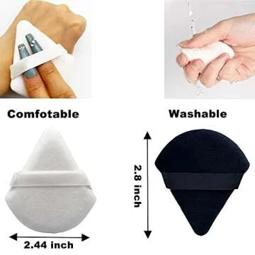 12Pcs Triangle Powder Puff for Flawless Makeup Application