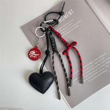 QTMY Cute Braided Keychain Bag Charms for Handbag Purse Backpack Accessories Bogg Bag,335