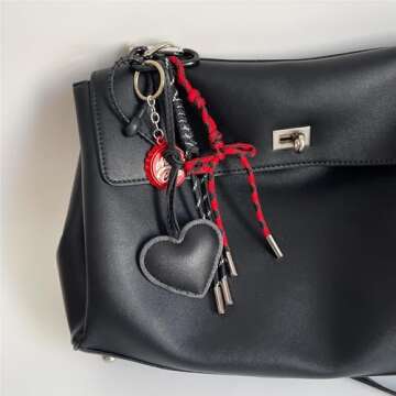 QTMY Cute Braided Keychain Bag Charms for Handbag Purse Backpack Accessories Bogg Bag,335