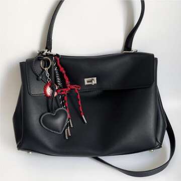 QTMY Cute Braided Keychain Bag Charms for Handbag Purse Backpack Accessories Bogg Bag,335