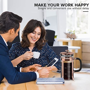 QUQIYSO French Coffee Press Stylish Durable Coffee Maker