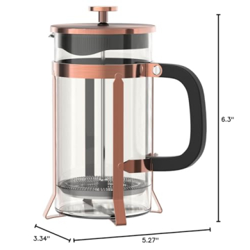 QUQIYSO French Coffee Press Stylish Durable Coffee Maker