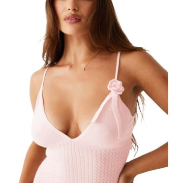 Sexy Sling Dress with Flower Design for Perfect Fit