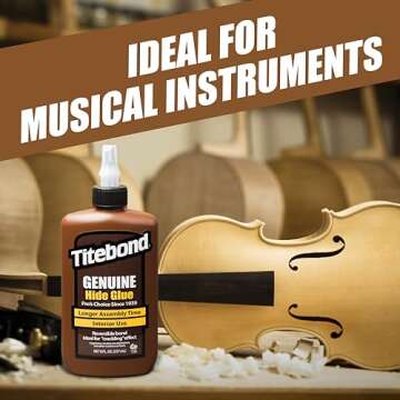 Titebond 5012 4OZ Liquid Hide Glue, 4 oz, Amber