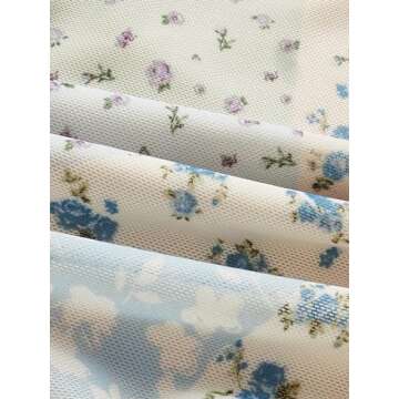 Milumia Women Floral Mesh Strapless Ruched Tube Top Split Hem Sleeveless Bandeau Crop Tops Light Green Medium