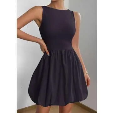 PRETTYGARDEN Summer Dress Casual Sleeveless Sundress