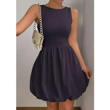 PRETTYGARDEN Summer Dress Casual Sleeveless Sundress