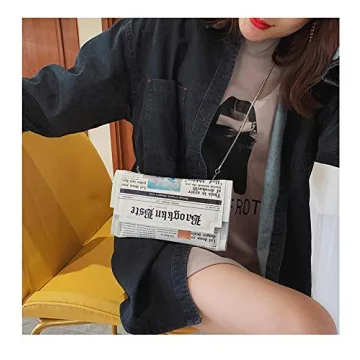 modernGenic Newspaper Handbag Fashionable Cross-body Purse