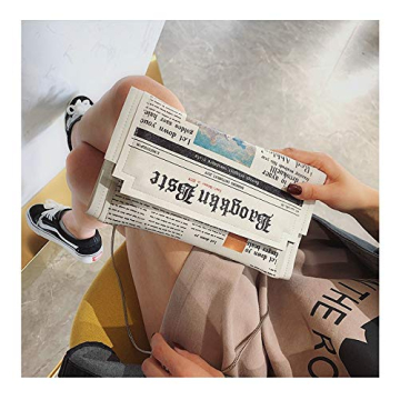modernGenic Newspaper Handbag Fashionable Cross-body Purse