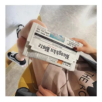 modernGenic Newspaper Handbag Fashionable Cross-body Purse