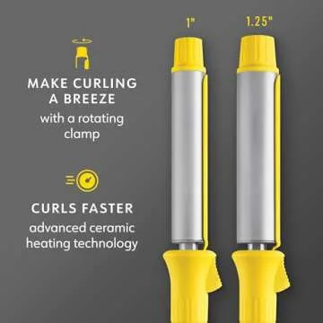 Drybar The 3 Day Bender Rotating Curling Iron | for Perfect Curls or Waves (1 in)