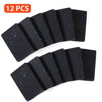 AR-PRO Exercise Equipment Mats - Noise Reducing Rubber Mat