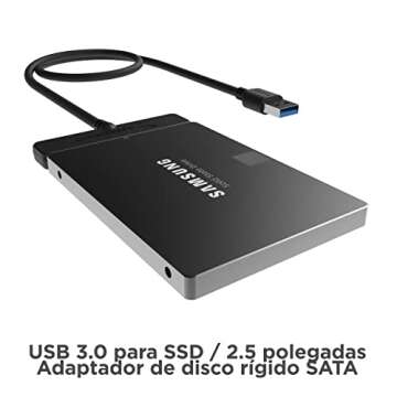 SABRENT SATA to USB Cable - USB 3.0 to 2.5” SATA I/II/III Hard Drive Adapter - External Converter for SSD/HDD Data Transfer (EC-SSHD)