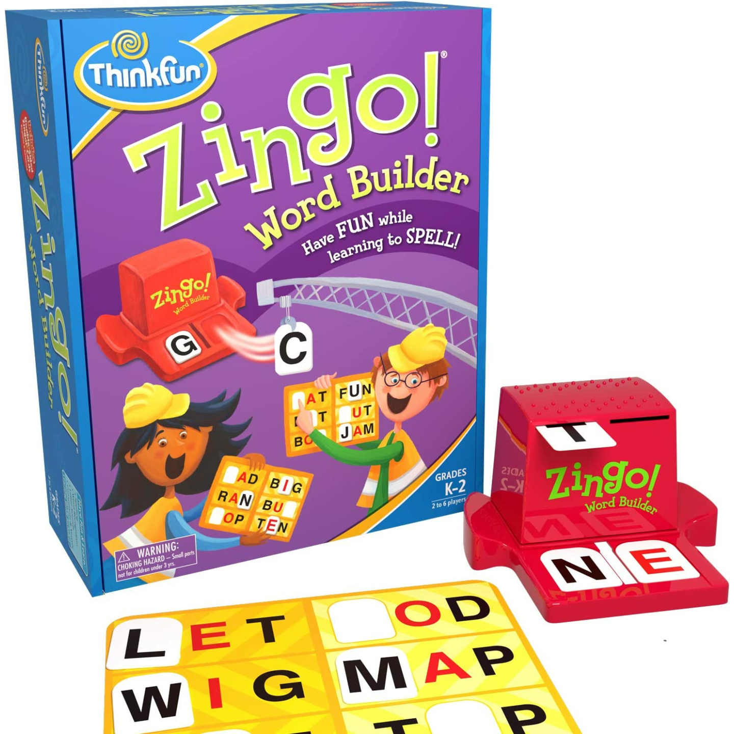 ThinkFun Zingo Word Builder Game for Kids