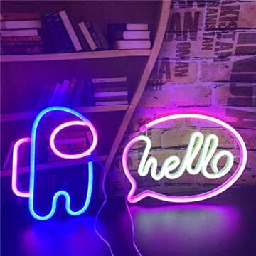 QiaoFei Alien Neon Sign Lights Astronaut with USB or Battery Operated for Kid's Room Bedroom Bar Restaurant Game Room Christmas Valentine's Day Birthday Party Gift LED Art Decoration Light.