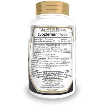 Alcohol Defense Capsules for Healthy Alcohol Metabolism