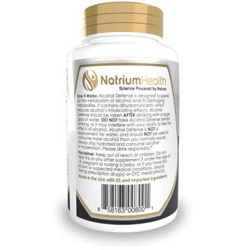 Alcohol Defense Capsules for Healthy Alcohol Metabolism