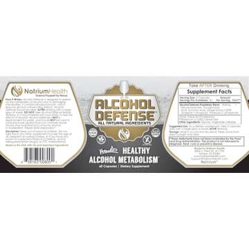 Alcohol Defense Capsules for Healthy Alcohol Metabolism