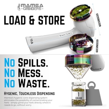 Mamba USB Electric Herb Grinder - Compact & Stylish