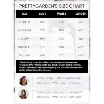 Elegant PRETTYGARDEN Women's Summer Midi Tulle Dress