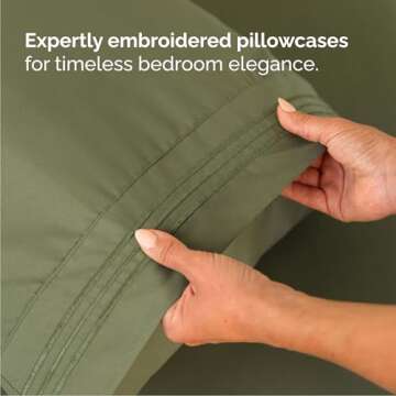 Queen Size 4 Piece Sheet Set - Comfy Breathable & Cooling Bed Sheets Set - Hotel Luxury Bedding for Women, Men, Kids & Teens - Deep Pockets, Easy-Fit, Super Soft & Wrinkle Free - Oeko-Tex - Sage Green