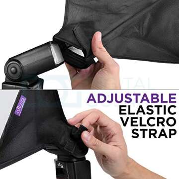 (3 Pack) Flash Diffuser Light Softbox by Altura Photo (Universal, Collapsible with Storage Pouch) for Canon, Yongnuo and Nikon Speedlight