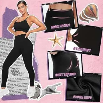 Campsnail High Waisted Leggings - Soft Tummy Control