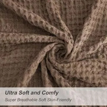 PHF Ultra Soft Waffle Weave Body Pillowcase - Cocoa Brown