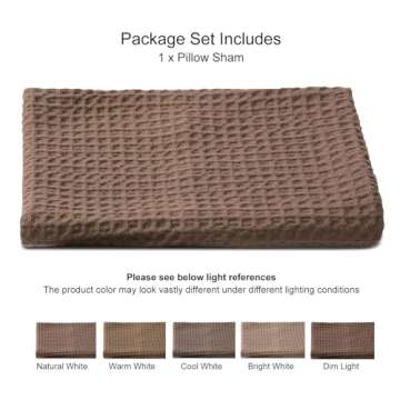PHF Ultra Soft Waffle Weave Body Pillowcase - Cocoa Brown