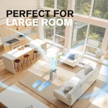 Efficient MORENTO Air Purifier for Rooms Up to 1076 Sq Ft