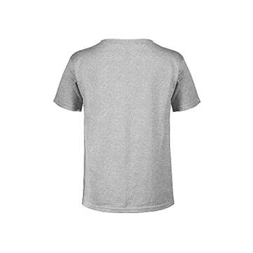 Disney Characters Traditional Mickey Boy's Crew Tee, Athletic Heather, Large