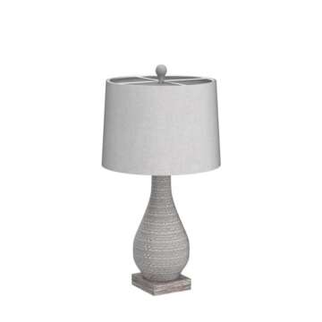 Rustic Retro Farmhouse Table Lamps - Set of 2