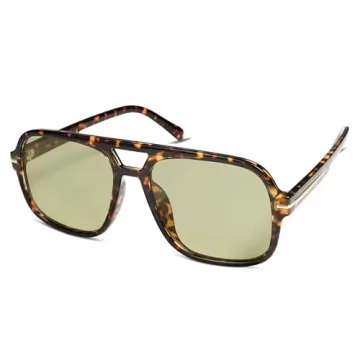 HERJOUR Retro Aviator Sunglasses 70s Vintage UV Protection