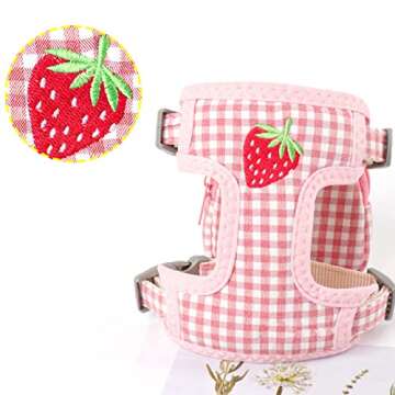 Yuehuam Pet Backpack Harness with Leash for Cat Small Dog Self Mini Carrier Back Pack Pocket Saddle Bags Puppy Bag with Training Lead Leash for Doggie Outdoor Travel Hiking Walking