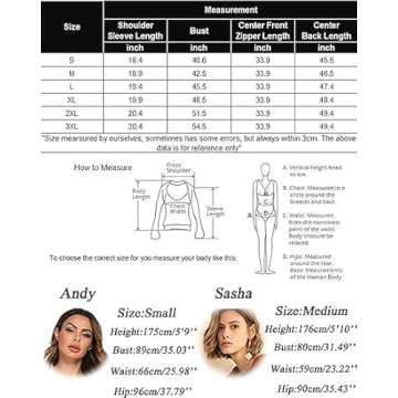 Ekouaer Women's Zipper Robe 3/4 Sleeve Housecoats Full Length House Dress Loungewear Long Nightgown with Pockets Gray,XX-Large