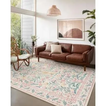 Wonnitar 5x7 Washable Rug – Perfect for Kids' Rooms