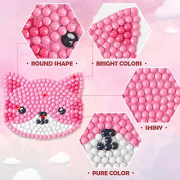 24 Pack Kid's Valentine's Day Cards with 5D Diamond Sticker Kits For Kids, Painting Craft Gift for Girls and Boys School Valentine Exchange Gift, Valentine's Party Favors Supplies & Art Activity