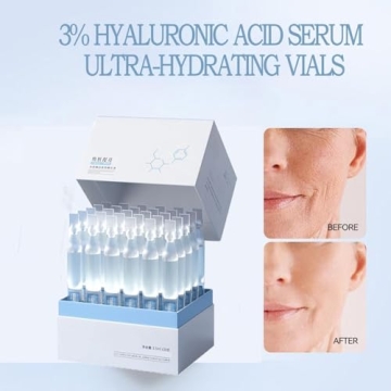 30pcs Ultra Hydrating 3% Hyaluronic Acid Serum Vials