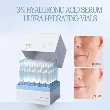 30pcs Ultra Hydrating 3% Hyaluronic Acid Serum Vials