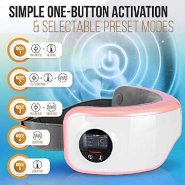 Experience SereneLife Smart Eye Massager with Heat & Music