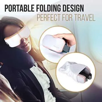 Experience SereneLife Smart Eye Massager with Heat & Music