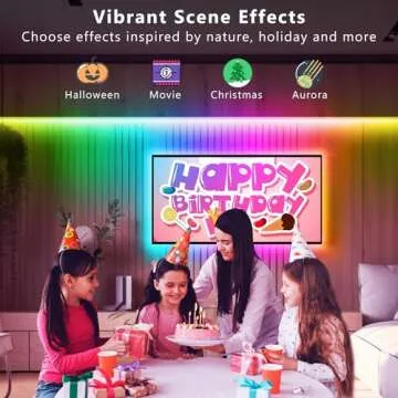 DAYBETTER Under Cabinet Lighting, 20ft RGBWIC Under Cabinet Lights, 360 LEDs (60 LEDs per 3.2ft/1M), Smart RGB+White(6500K) 4 Color in 1 High Density LED Lights with Built-in IC Chips, 6 PCS