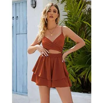 Stylish AGERWAY Summer Romper for Women in Vibrant Colors