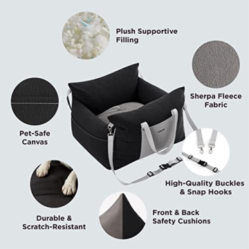 Lesure Waterproof Booster Car Seat for Small Dogs