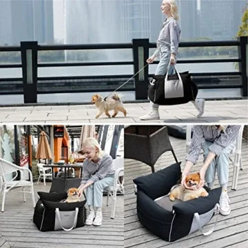 Lesure Waterproof Booster Car Seat for Small Dogs