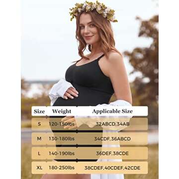 HOFISH Nursing Tank Tops with Built-in Bra for Moms